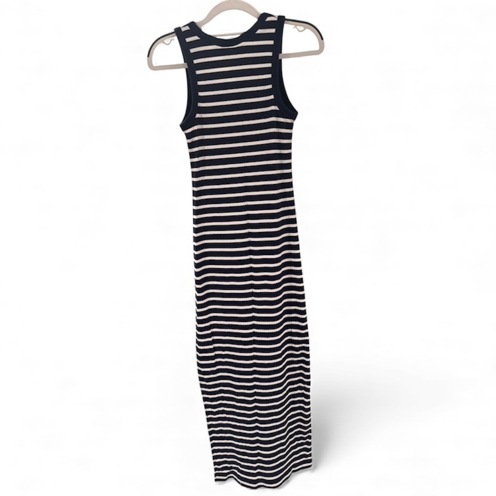 Universal Thread Navy and White Striped Maxi Dress - Picture 2 of 4